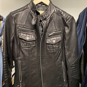 Michael Kors Leather Moto Jacket